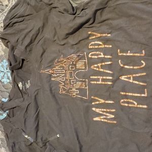 Disney, L, Grey shirt w/ My Happy Place